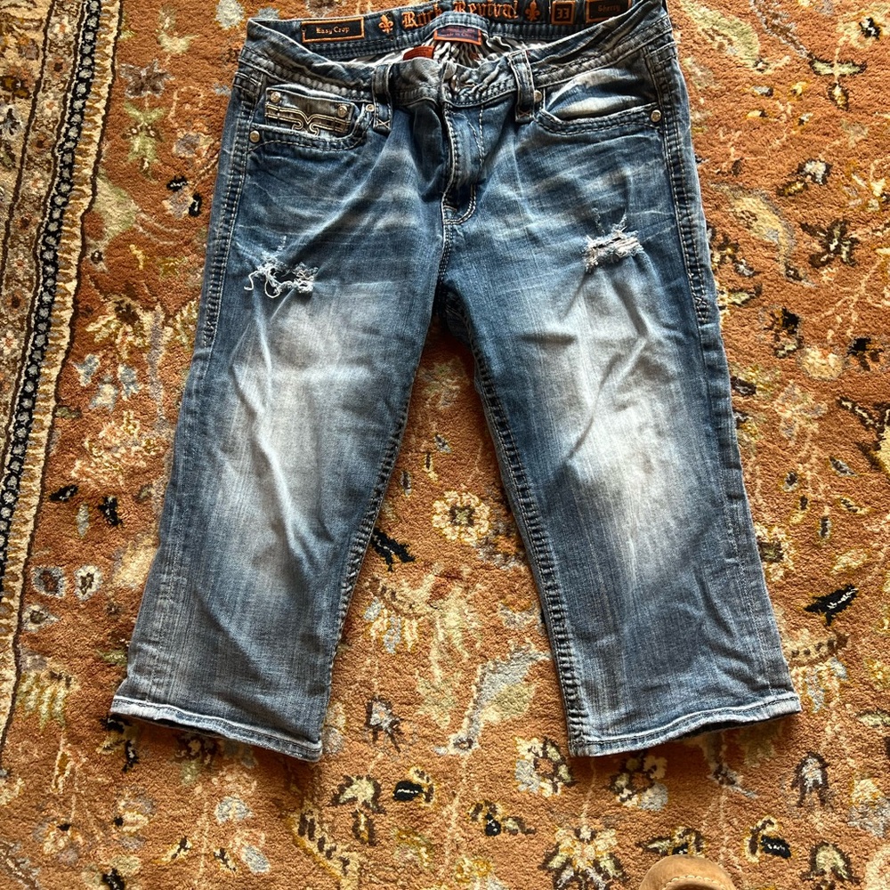 Rock Revival Blue Ankle & Cropped Jeans